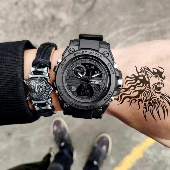 KXAITO Men's Sports Outdoor Waterproof Military Date Multi Function LED Watch - Picture 5 of 11